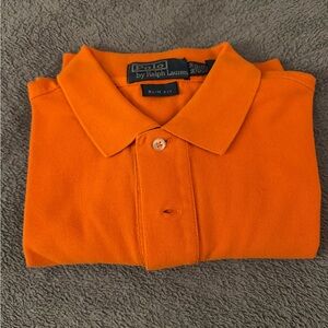 Ralph Lauren Orange Polo Shirt Classic Design